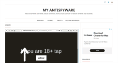 Desktop Screenshot of myantispyware.com